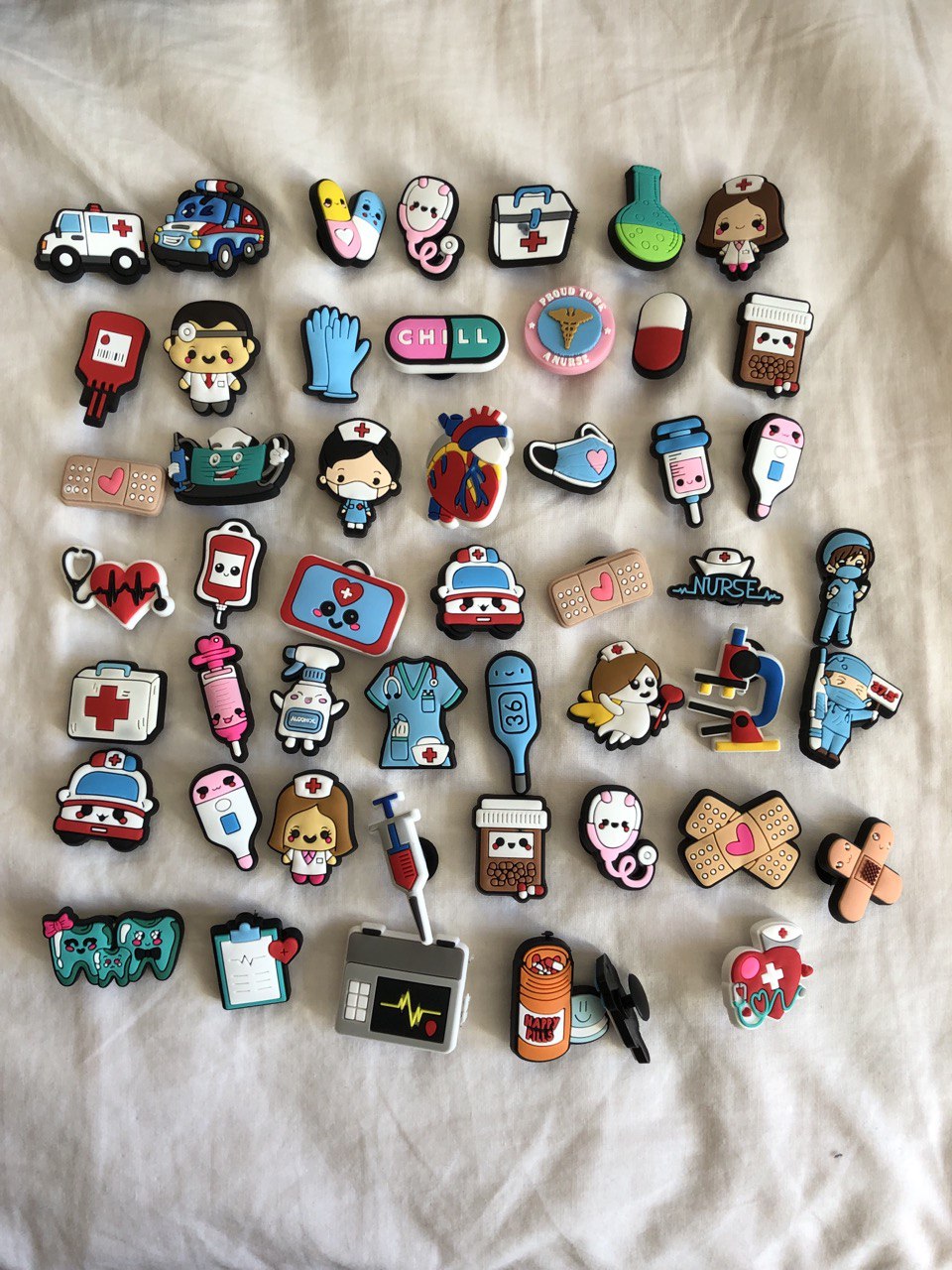 Pines para zapatillas de goma