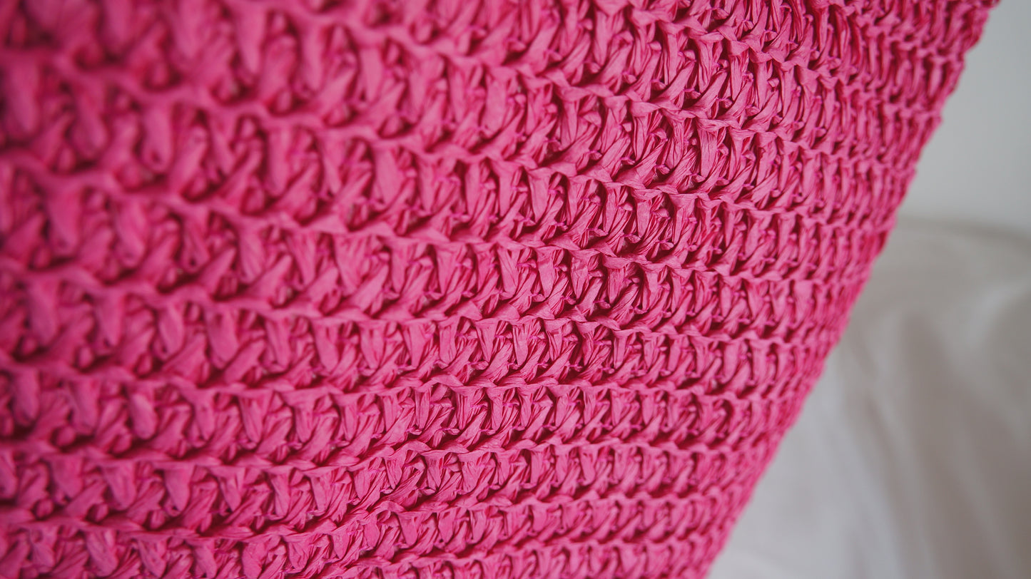 Bolso de hombro fucsia