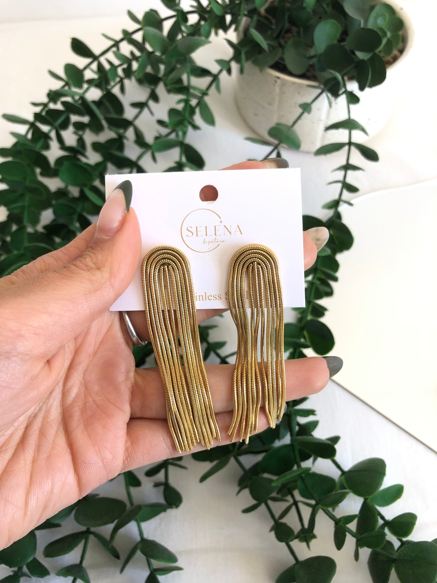 Pendientes Golden Rain