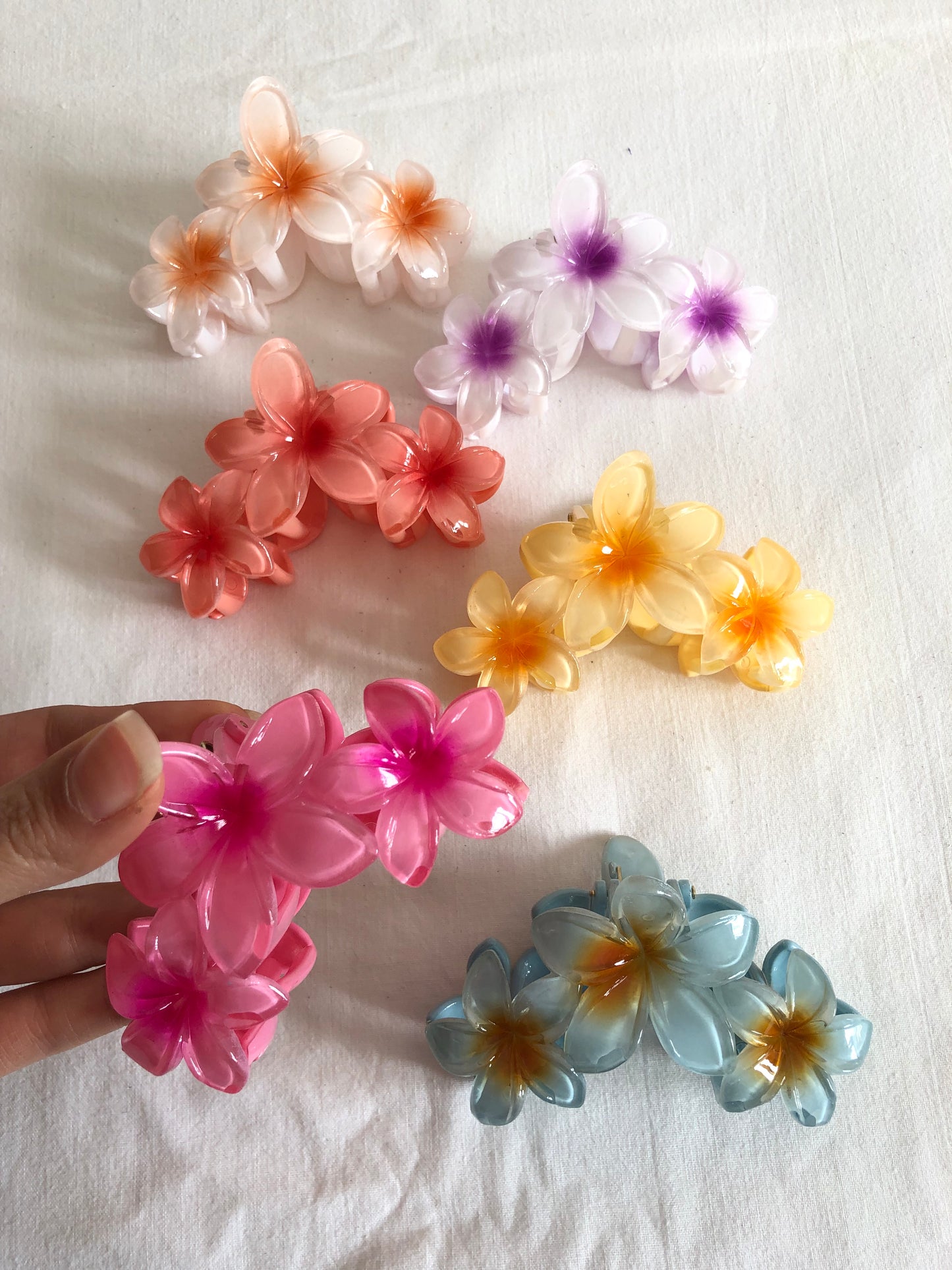 Pinza para el pelo de flor