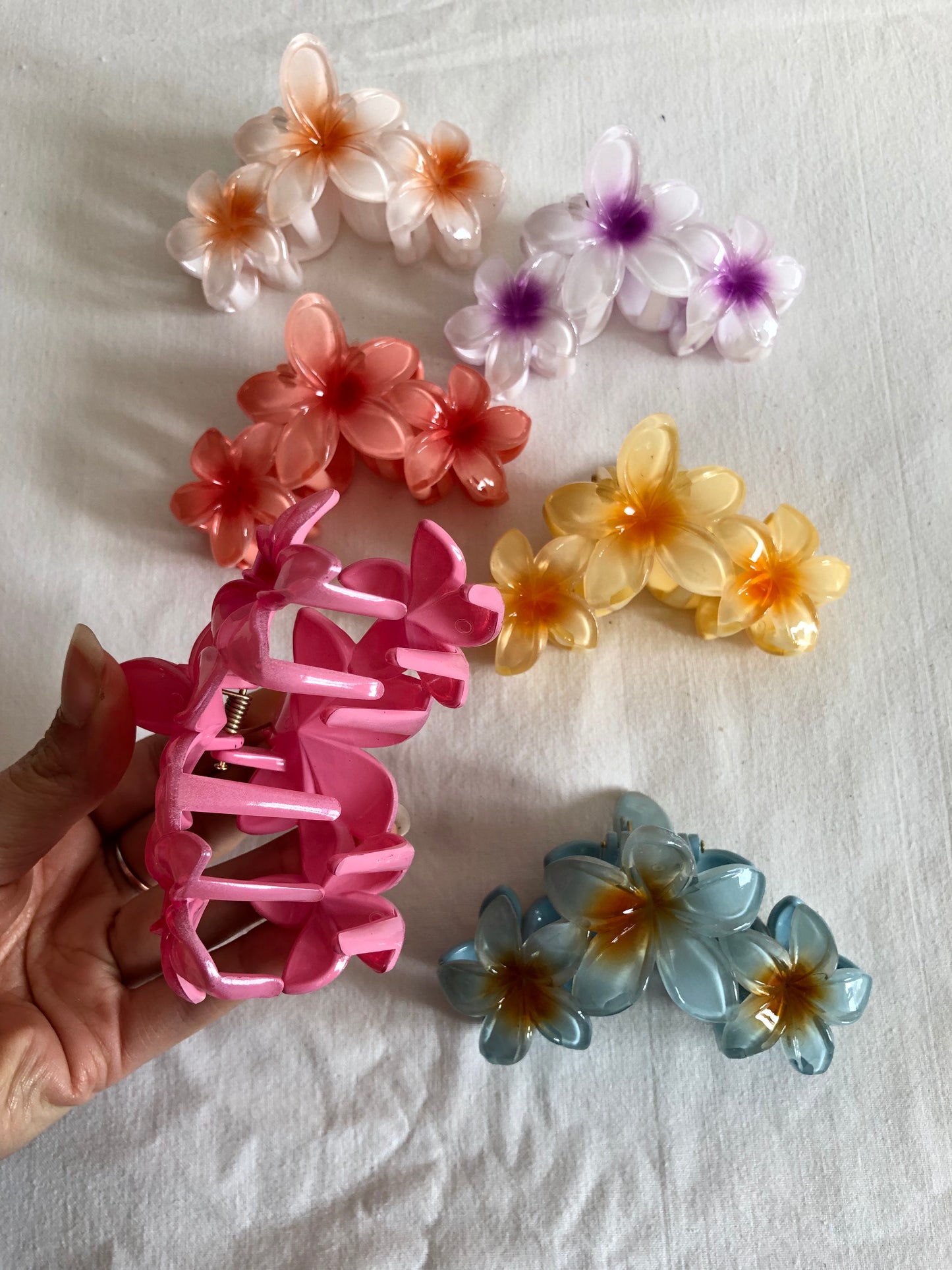 Pinza para el pelo de flor