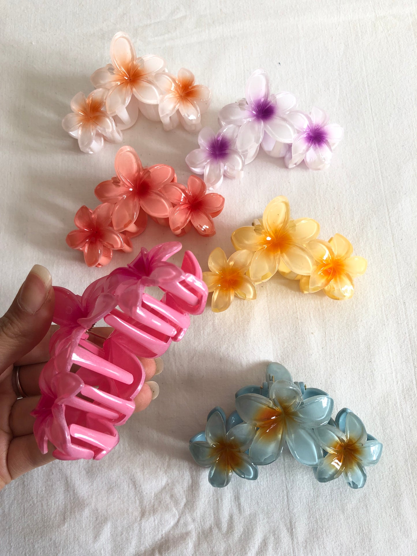 Pinza para el pelo de flor