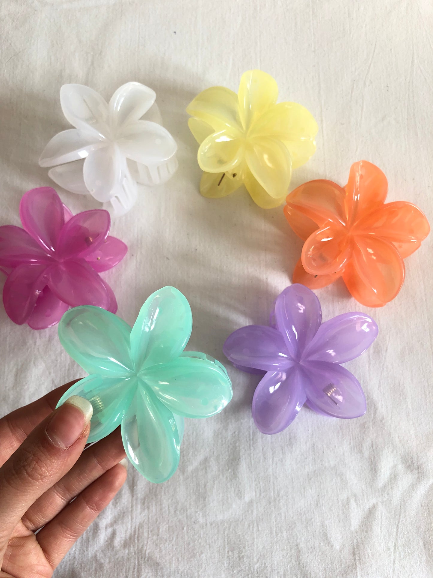 Pinza para el pelo en forma de flor