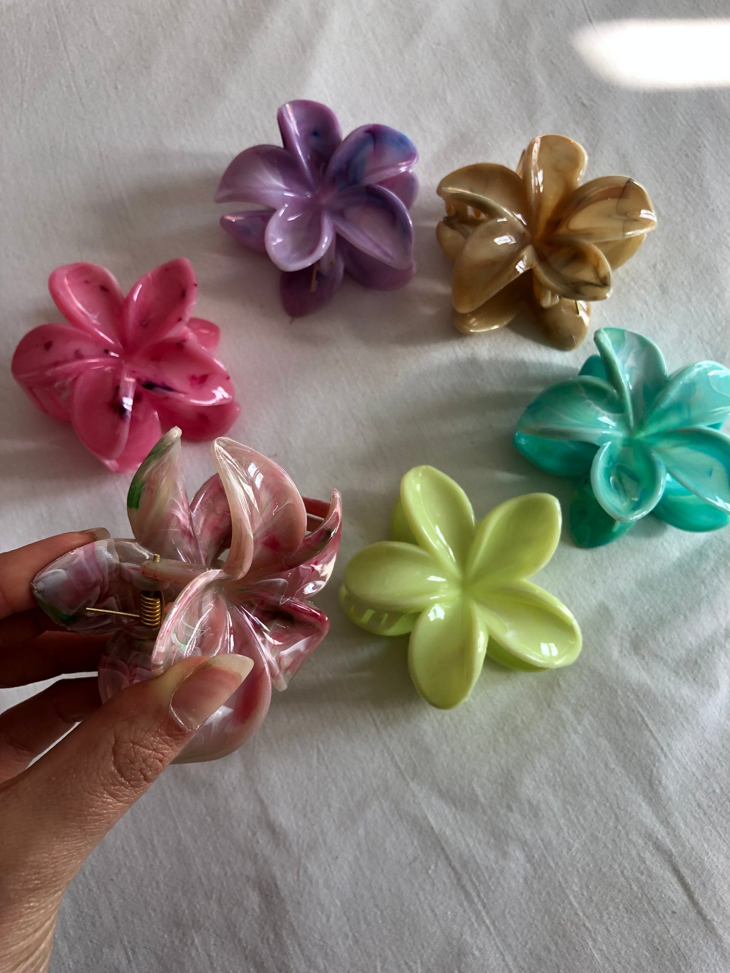 Pinza para el pelo en forma de flor