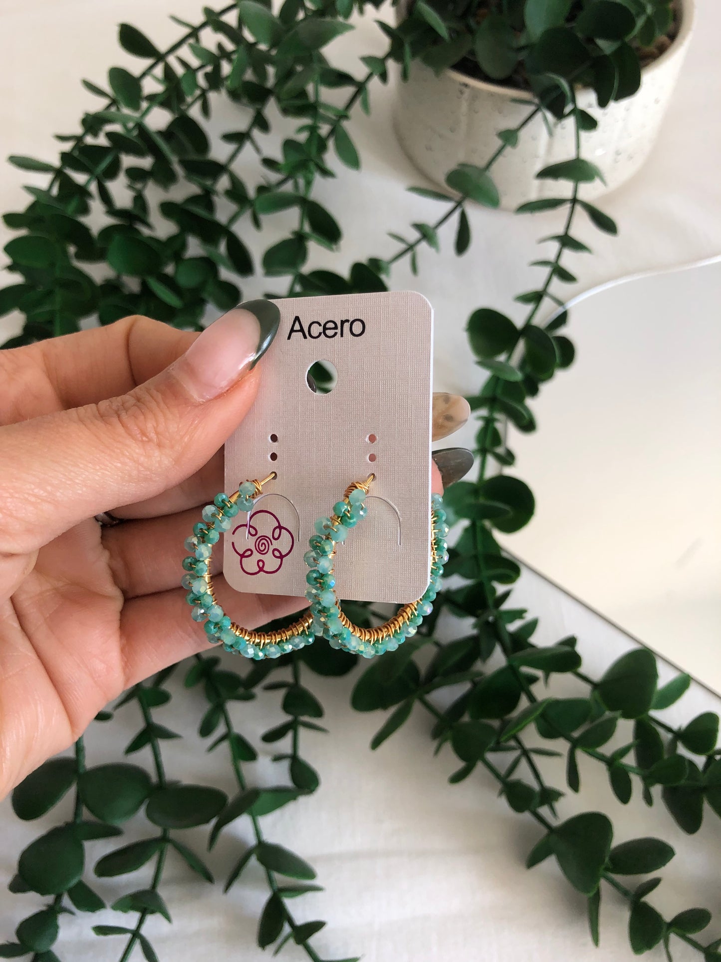 Pendientes de aro Boho