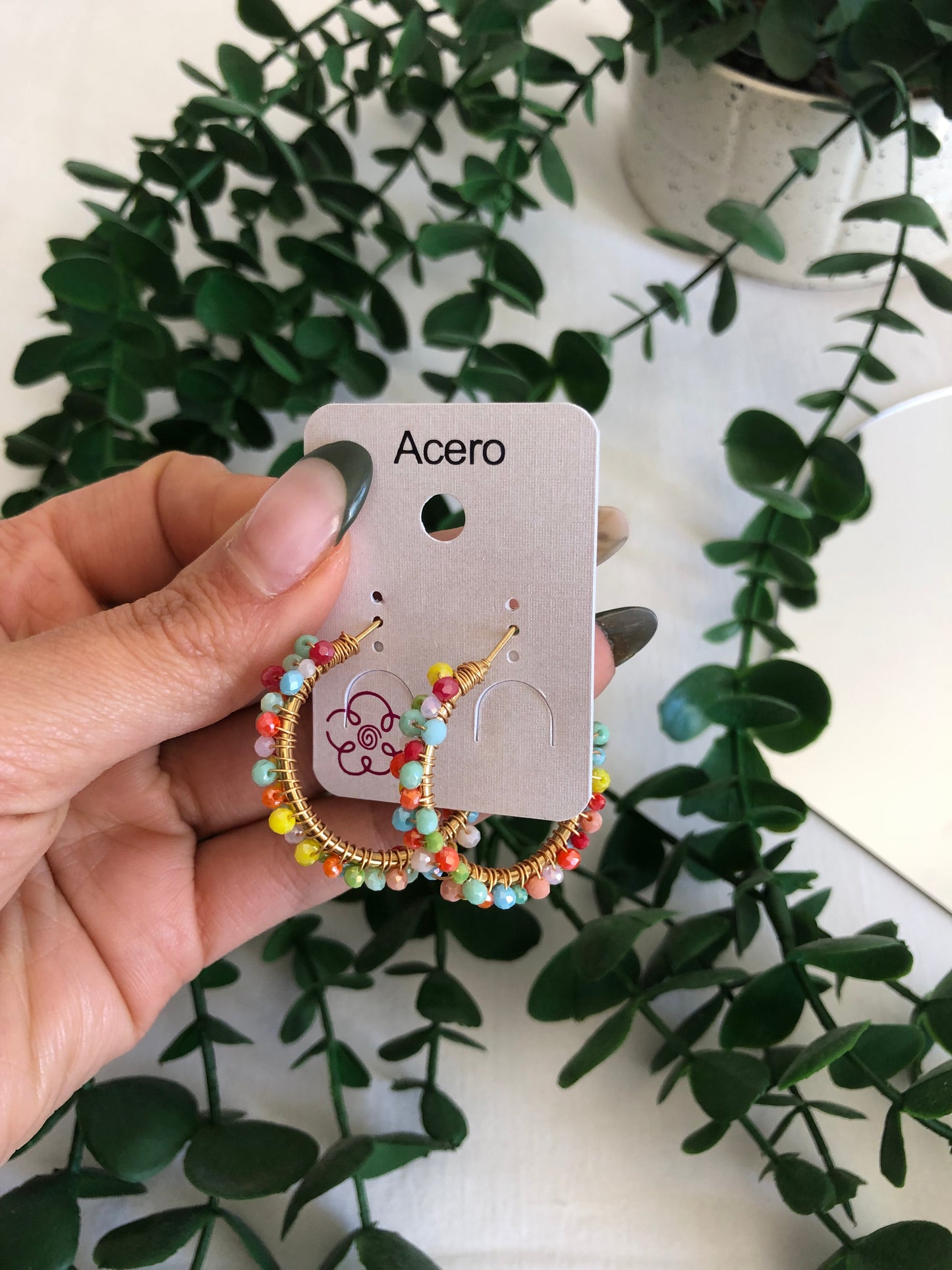 Pendientes de aro Boho