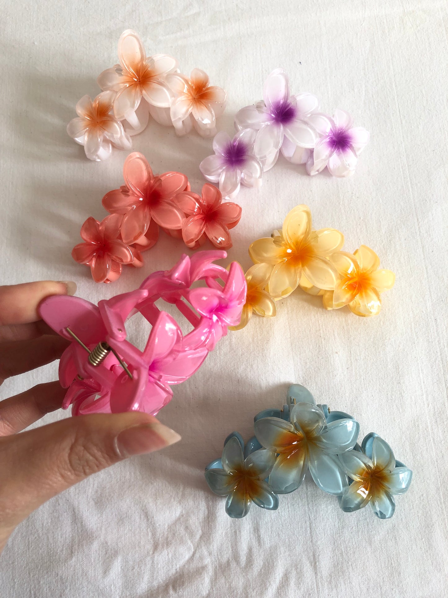 Pinza para el pelo de flor