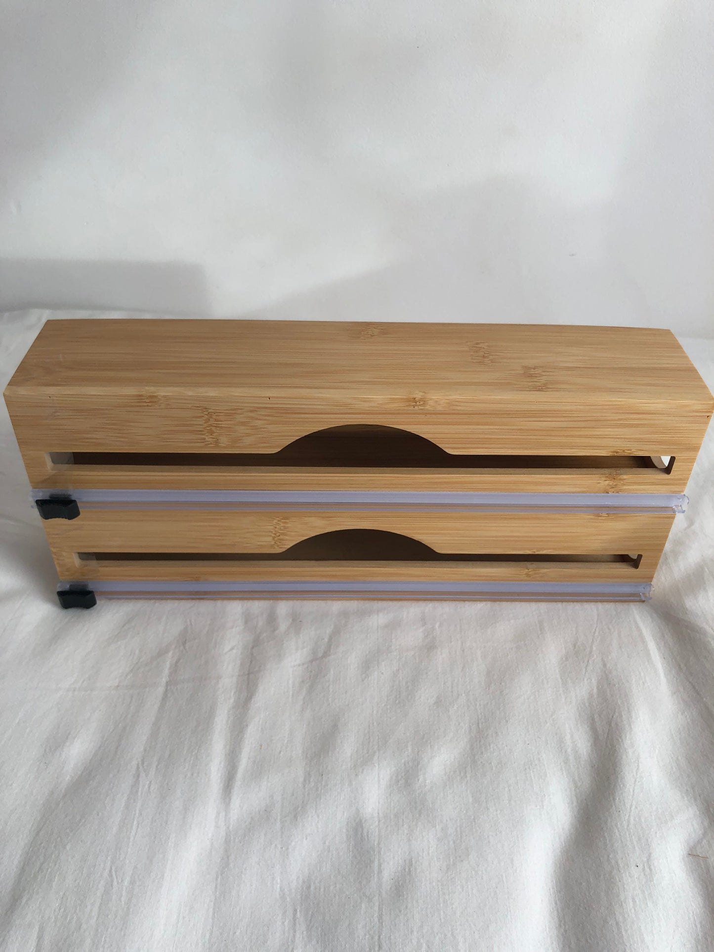 Caja de bambú para papel film y aluminio